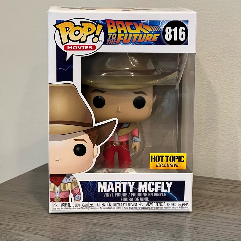 FUNKO POP - Back to the Future #816 - ‘Marty McFly’ - Cowboy boots in hand